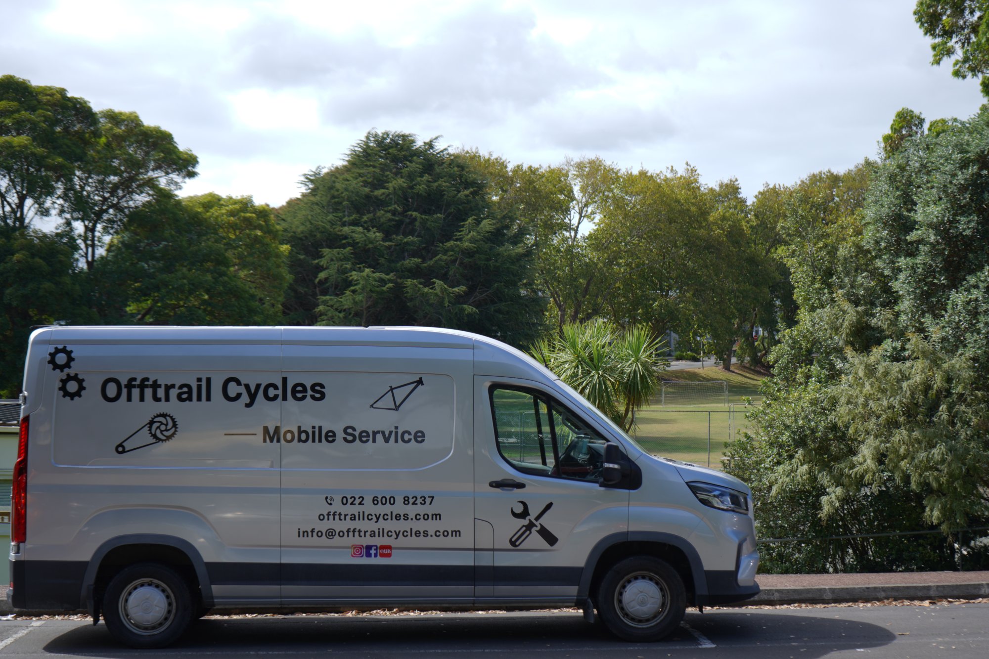 Offtrail Cycles mobile bike mechanic service van – Auckland